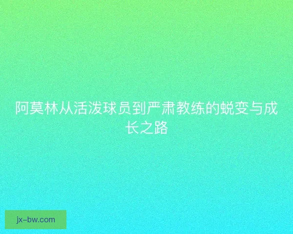 阿莫林从活泼球员到严肃教练的蜕变与成长之路
